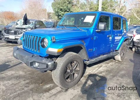2021 Jeep Wrangler Unlimited Sahara Altitude 4X4 from USA, damaged, VIN 1C4HJXEN7MW760376
